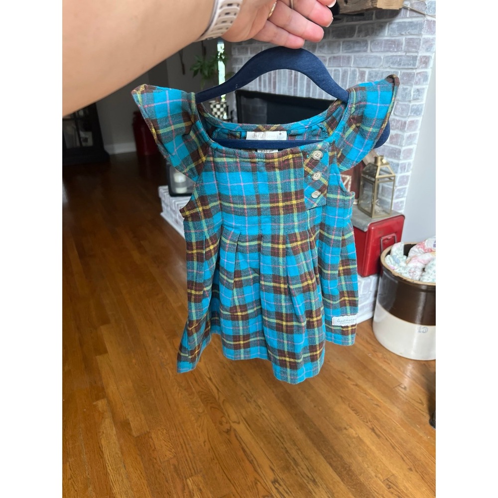 Sweethoney tunic dress flannel top girls 2T